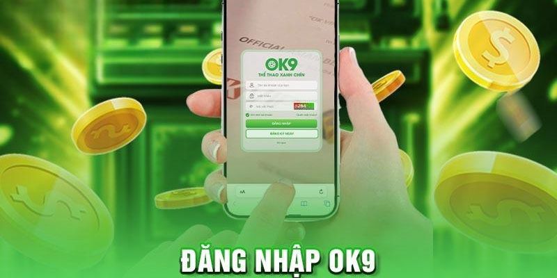 thao tác đăng nhập ok9